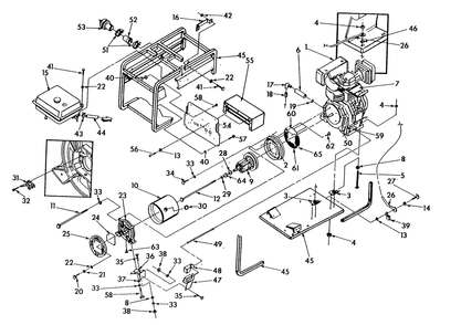 Cradle Diagram and Parts List for 9160-3-4W115D  Briggs and Stratton Generator